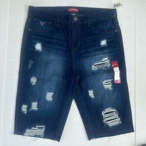 New GUESS Boys Denim Shorts SZ 18